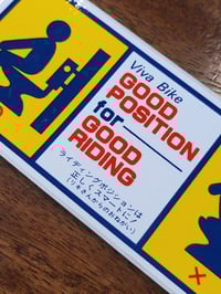 Image 2 of Viva Bike Riding Position Sticker