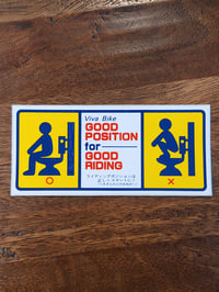 Image 1 of Viva Bike Riding Position Sticker