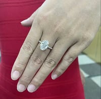 Image 5 of Serenity 4 Carat Oval Cut Lab Diamond Ring