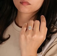 Image 3 of Serenity 4 Carat Oval Cut Lab Diamond Ring