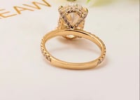 Image 2 of Serenity 4 Carat Oval Cut Lab Diamond Ring