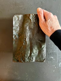 Image 2 of Large Brutalist Bronze Door Handles with Tree Bark Pattern (Reserved)