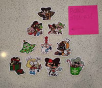 Glittery Holiday stickers! (FREE SHIPPING)