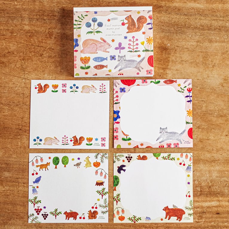 Image of Cozyca - Aiko Fukawa Memo Pad - Feel Nature