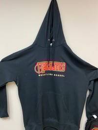 Flatbacks black hoodie size large 
