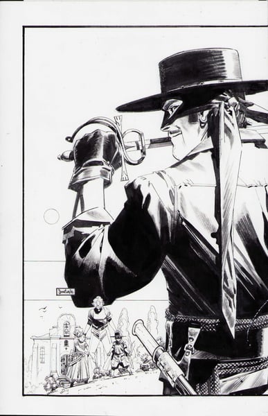 Image of Full Zorro Connecting Cover - Issues 1-4