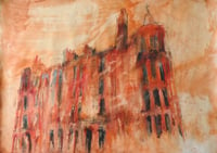 Image 2 of Hyndland Road - Charcoal, Soft Pastels and Acrylic Paint on Paper