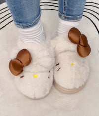 Image 1 of Hello Kitty Plush Slippers