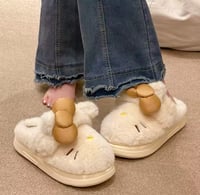 Image 4 of Hello Kitty Plush Slippers