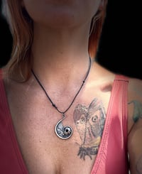 Image 2 of Silver barnacle wave pendant