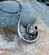 Image 1 of Silver barnacle wave pendant