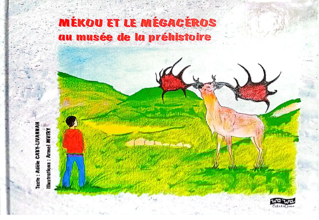 Mékou et le Mégacéros au musée de la préhistoire