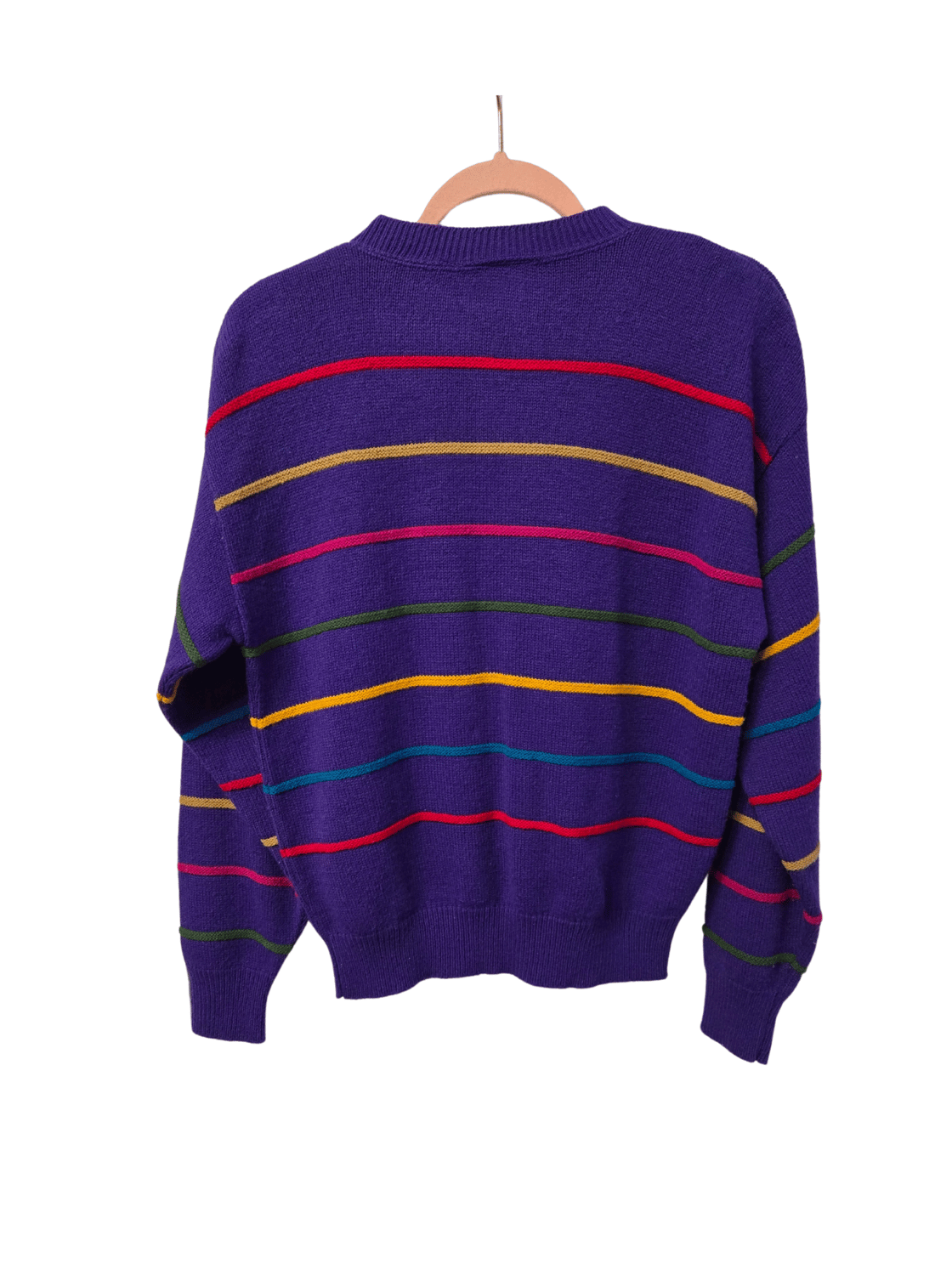 Image of Southern Lady Colorful Stripe Sweater 