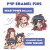 [PO] P4P Heart Poses Series & Villainous Triad - Dec '24 - Enamel Pins