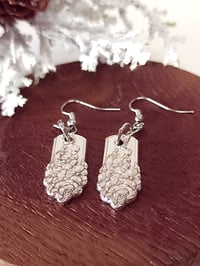 Image 1 of Moss Rose Pattern Earrings
