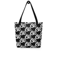 Image 1 of Black Cargo  - Contemporary Urban Art Apparel  for the Woke - Script - Tote bag