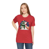 Image 2 of Santa Claus With Christmas Tree Short Sleeve T-shirt