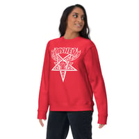 Image 4 of DASHERGRAM Unisex Premium Sweatshirt RED