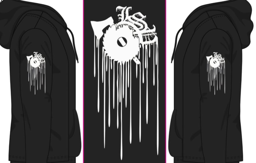 Image of LSP : DRIP LOGO FULL PRINT Zip Up HOODIE