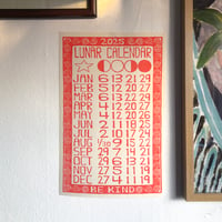 2025 Lunar Calendar - Red