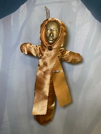 Image 3 of Gold Good Luck Voodoo Doll By Ugly Shyla 