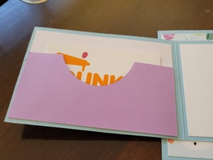 Image of Snow Friends- light blue (gift card/money holder)