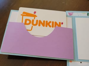 Image of Snow Friends- light blue (gift card/money holder)