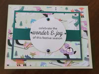 Image 1 of Snow friends- green (gift card/money holder)