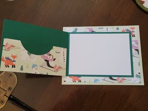 Image of Snow friends- green (gift card/money holder)