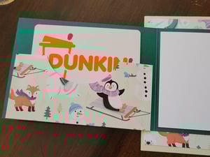 Image of Snow friends- green (gift card/money holder)