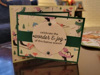 Image 6 of Snow friends- green (gift card/money holder)