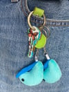 Blue Shrimplet keychain 