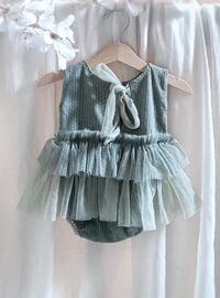 Image 3 of Sitter photo session dress | Cynthia | age 9-12 months | sage