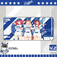 Image 1 of Dodgers x Waifus / V.2 DESK MATS 