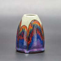 Image 2 of Sage/Rainbow Rust Arches - Small Vase