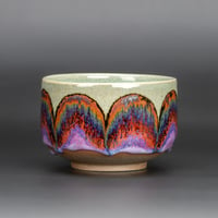 Image 1 of Sage/Purple Rust Arches - Large Teabowl