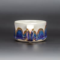 Image 2 of Blue Rainbow/Rust Arches - Low Mug