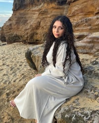 BONE II LINEN ABAYA