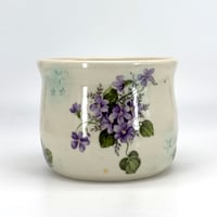 Image 3 of Plum Gray Cat Cup