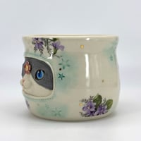 Image 4 of Plum Gray Cat Cup