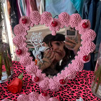 Image 1 of Pink Rose Cake Mirror