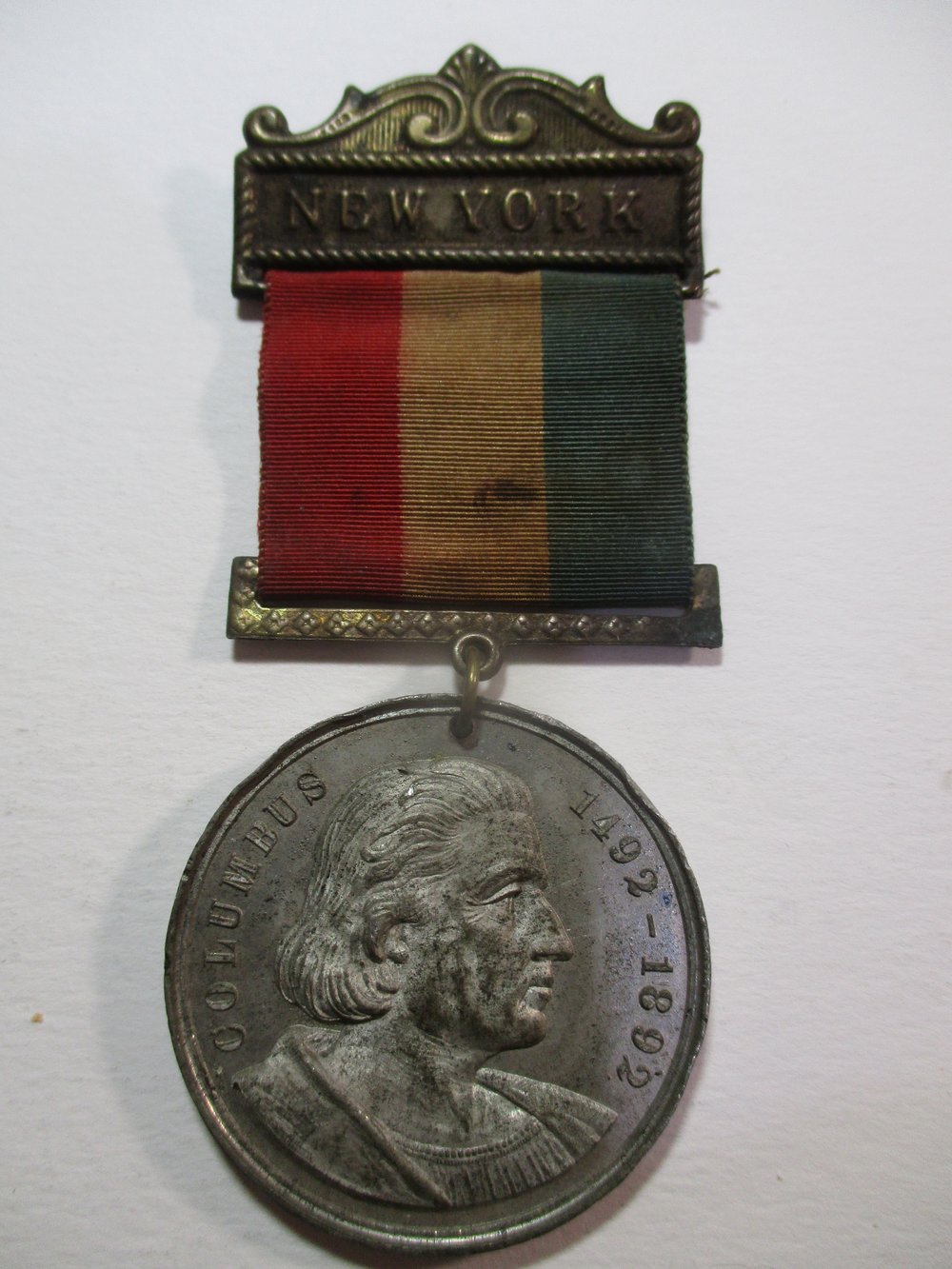 New York Bar, Ribbon & Medal from the World's Columbian Exposition