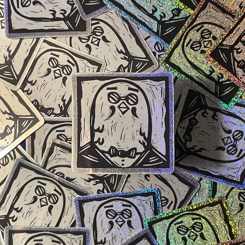 Image of Brewster Linocut Sticker