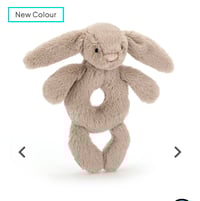 Bashful beige Bunny Ring Rattle