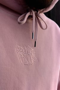 Image 2 of DUSTY PINK EMBROIDERED HOODY