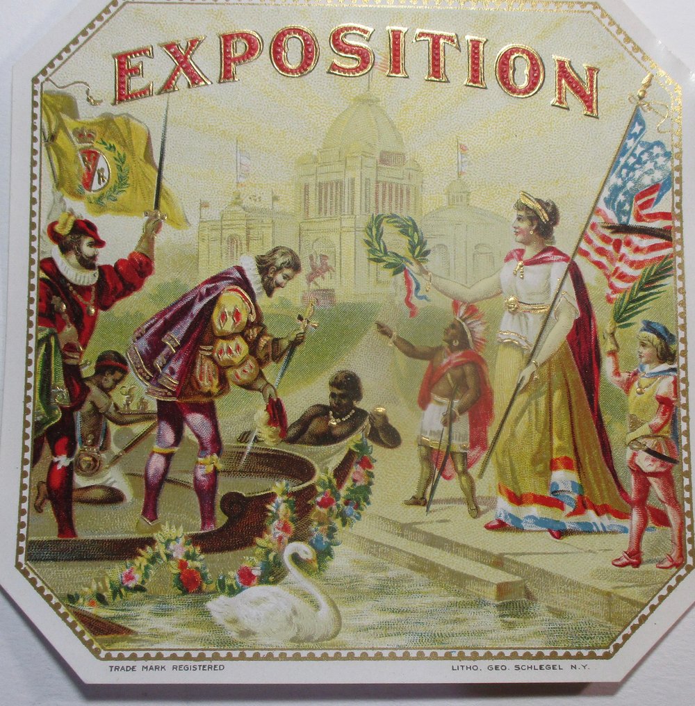 Outstanding Color & Embossed Cigar Box Labels from World's Columbian Expo