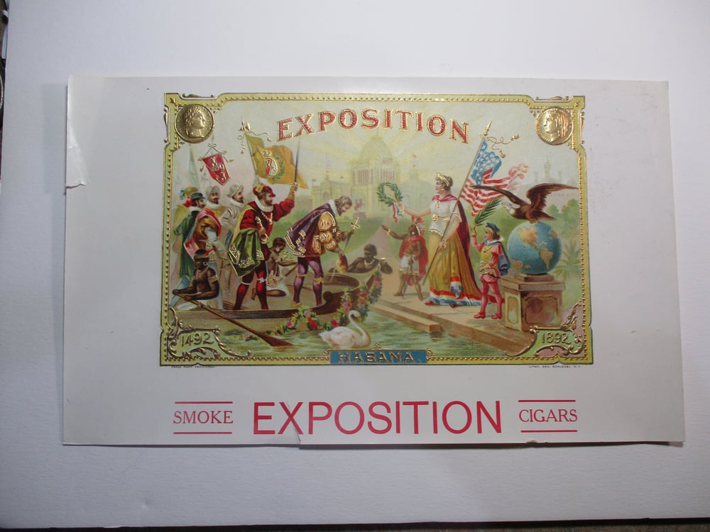 Outstanding Color & Embossed Cigar Box Labels from World's Columbian Expo