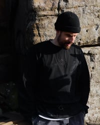 Image 3 of BLACK ON BLACK LONG SLEEVE TEE