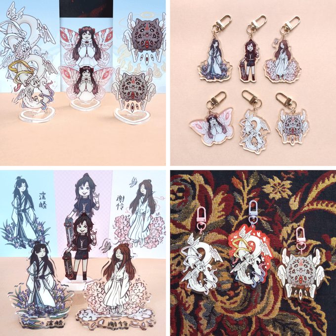 Image of [P4P] Clear Acrylic Keychains and Standees