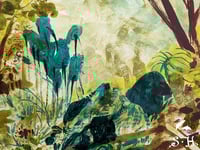 Image 2 of Study for 'Pond Music' (original)